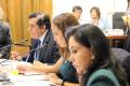 Durante la décimo octava sesión ordinaria de la Comisión, celebrada el 16 de abril de 2018, en la sala «Miguel Grau Seminario» del Palacio Legislativo.