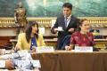 Durante la vigésimo segunda sesión ordinaria de la Comisión, celebrada el 21 de mayo de 2018, en la sala «Miguel Grau Seminario» del Palacio Legislativo.