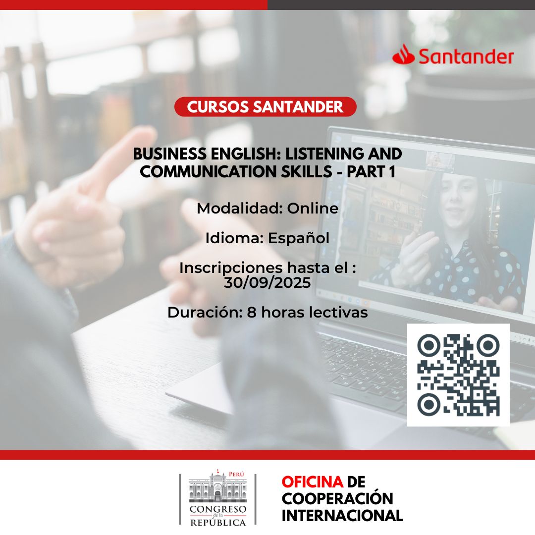 Imagen y enlace al curso Business English o Inglés de negocios