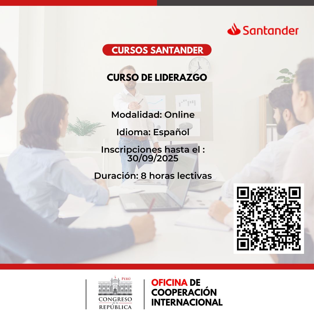 Imagen y enlace para acceder al curso de Liderazgo