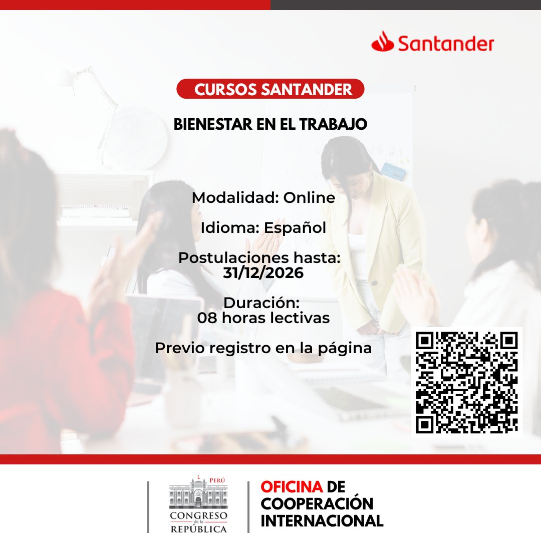 Imagen y enlace para acceder al curso: Bienestar en el trabajo