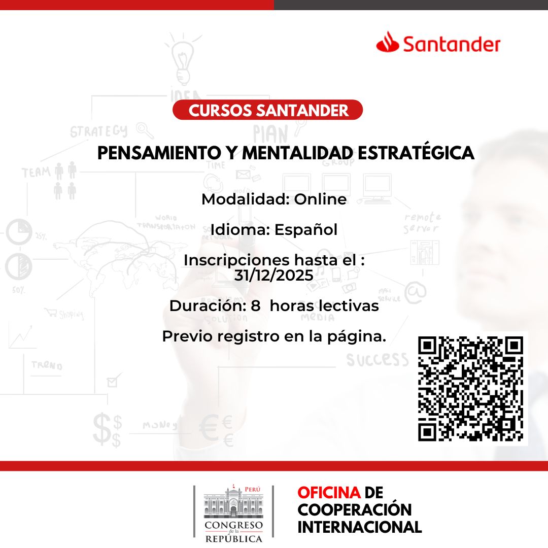 Imagen y enlace al curso Pensamiento y Mentalidad Estratégica