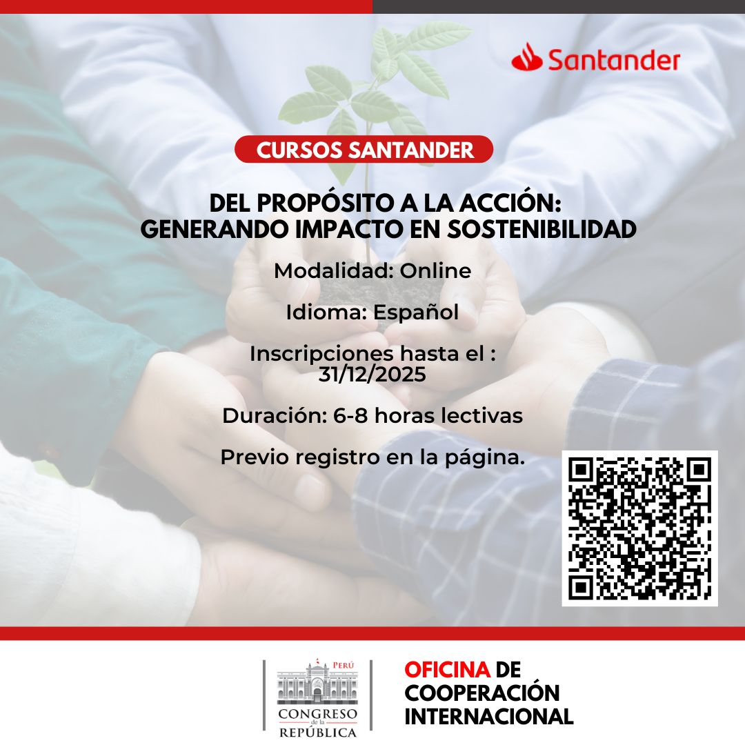 Imagen y enlace al curso Del propósito a la acción: Generando impacto en sostenibilidad