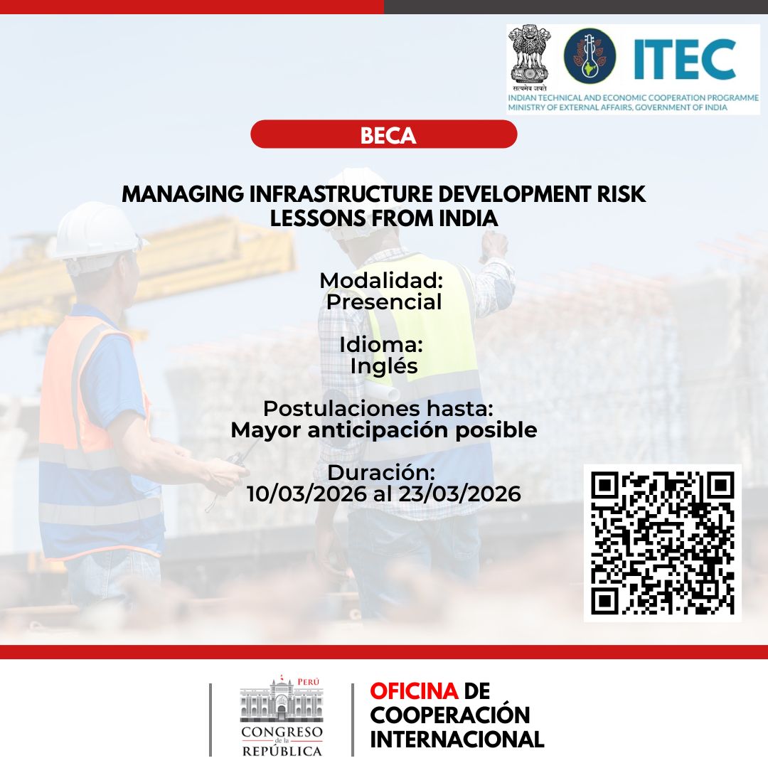 Imagen y enlace al curso GESTI&Oacute;N DE RIESGOS EN EL DESARROLLO DE INFRAESTRUCTURAS: LECCIONES DE LA INDIA