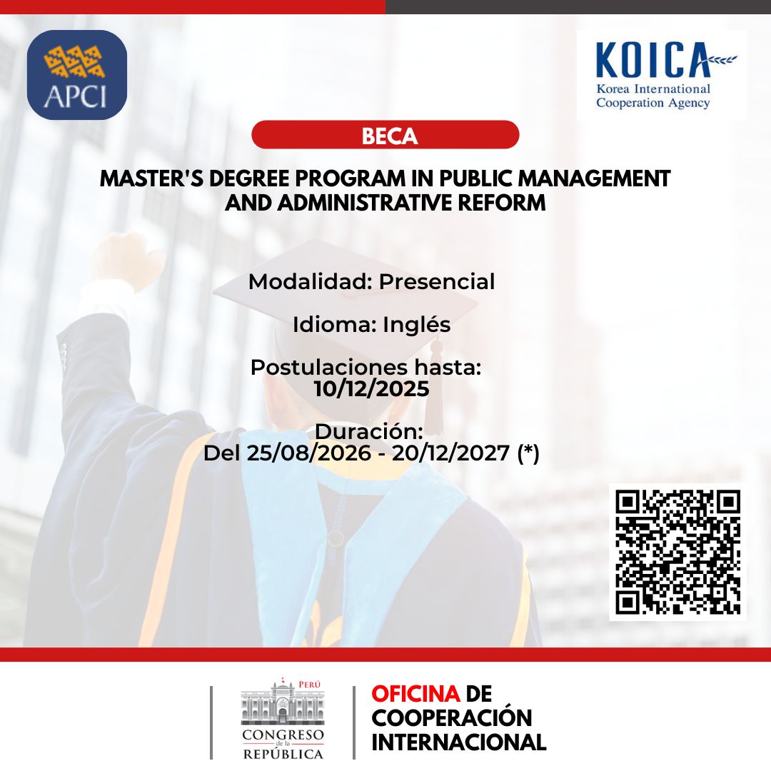 Imagen y enlace a los detalles de la maestría en gestión pública y reforma administrativa 