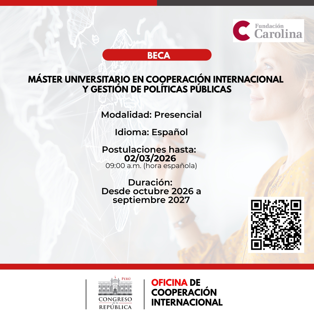 Imagen y enlace para acceder a la informaci&oacute;n completa del programa: M&aacute;ster Universitario en Cooperaci&oacute;n Internacional y Gesti&oacute;n de Pol&iacute;ticas P&uacute;blicas 