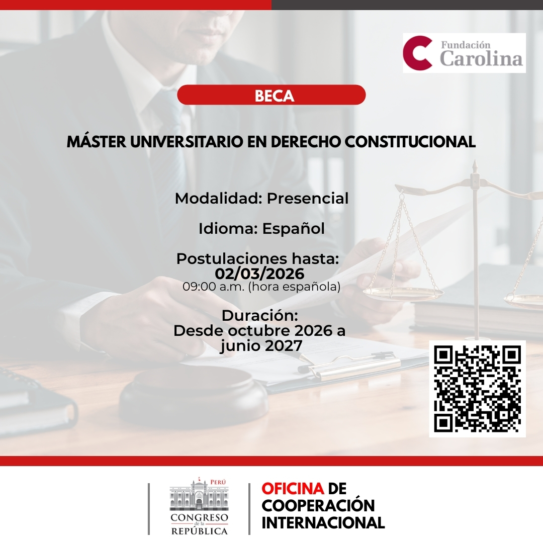 Imagen y enlace a los detalles del programa del M&aacute;ster Universitario en Derecho Constitucional