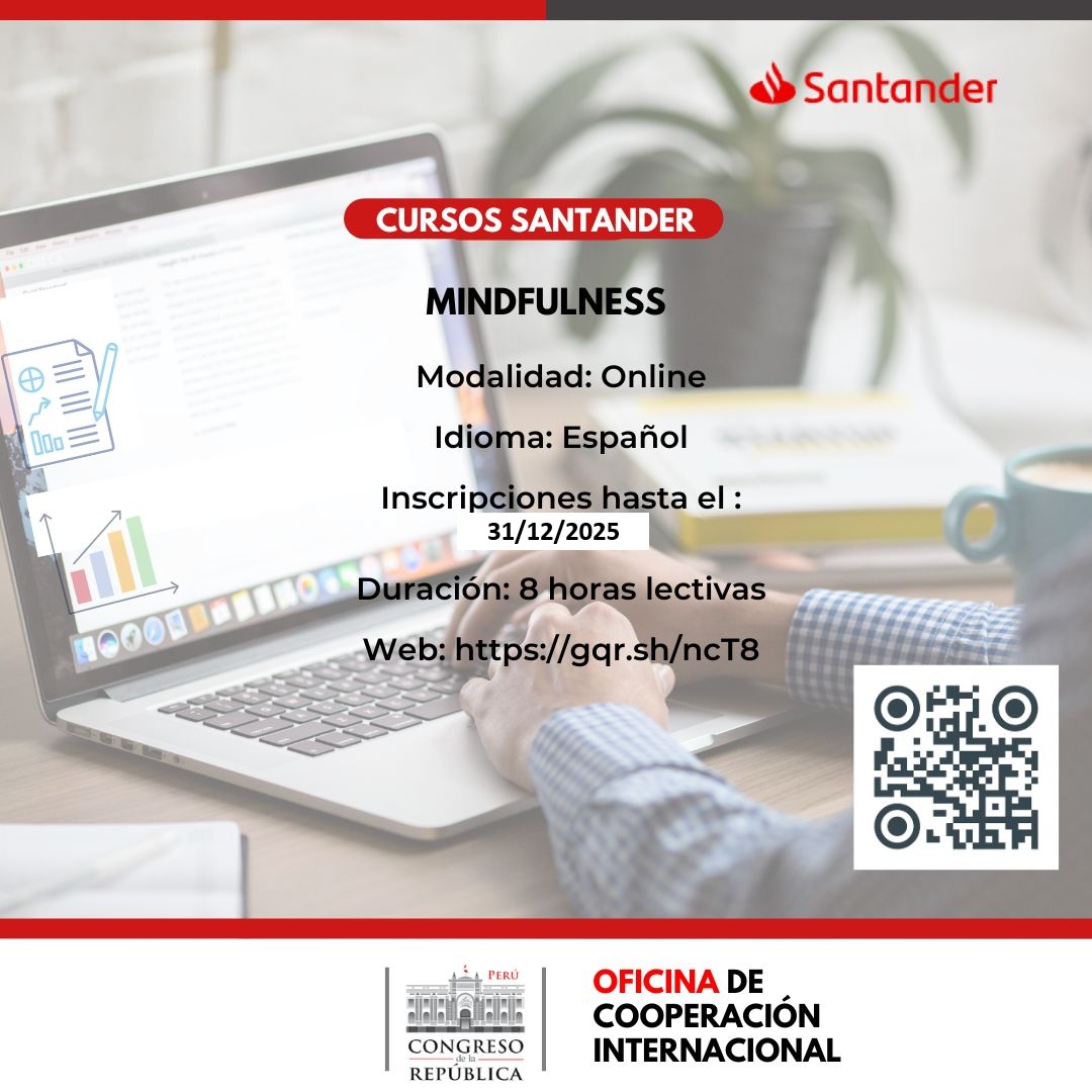 Imagen y enlace al curso de Mindfulness