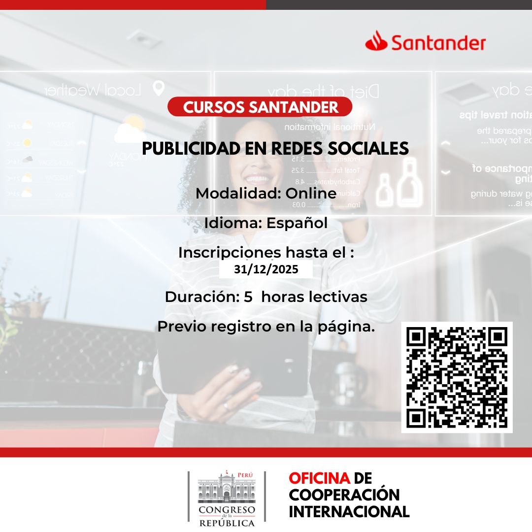 Imagen y enlace al curso de Publicidad en Redes Sociales