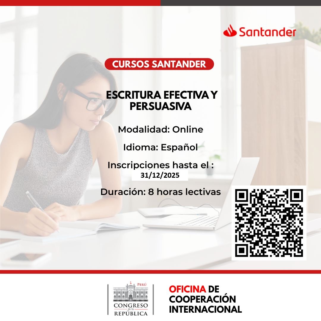 Imagen y enlace al curso de Escritura Efectiva