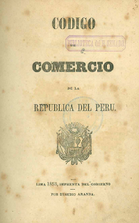 Código de Comercio de la República del Perú