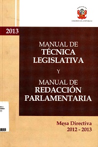 Manual de técnica legislativa ...