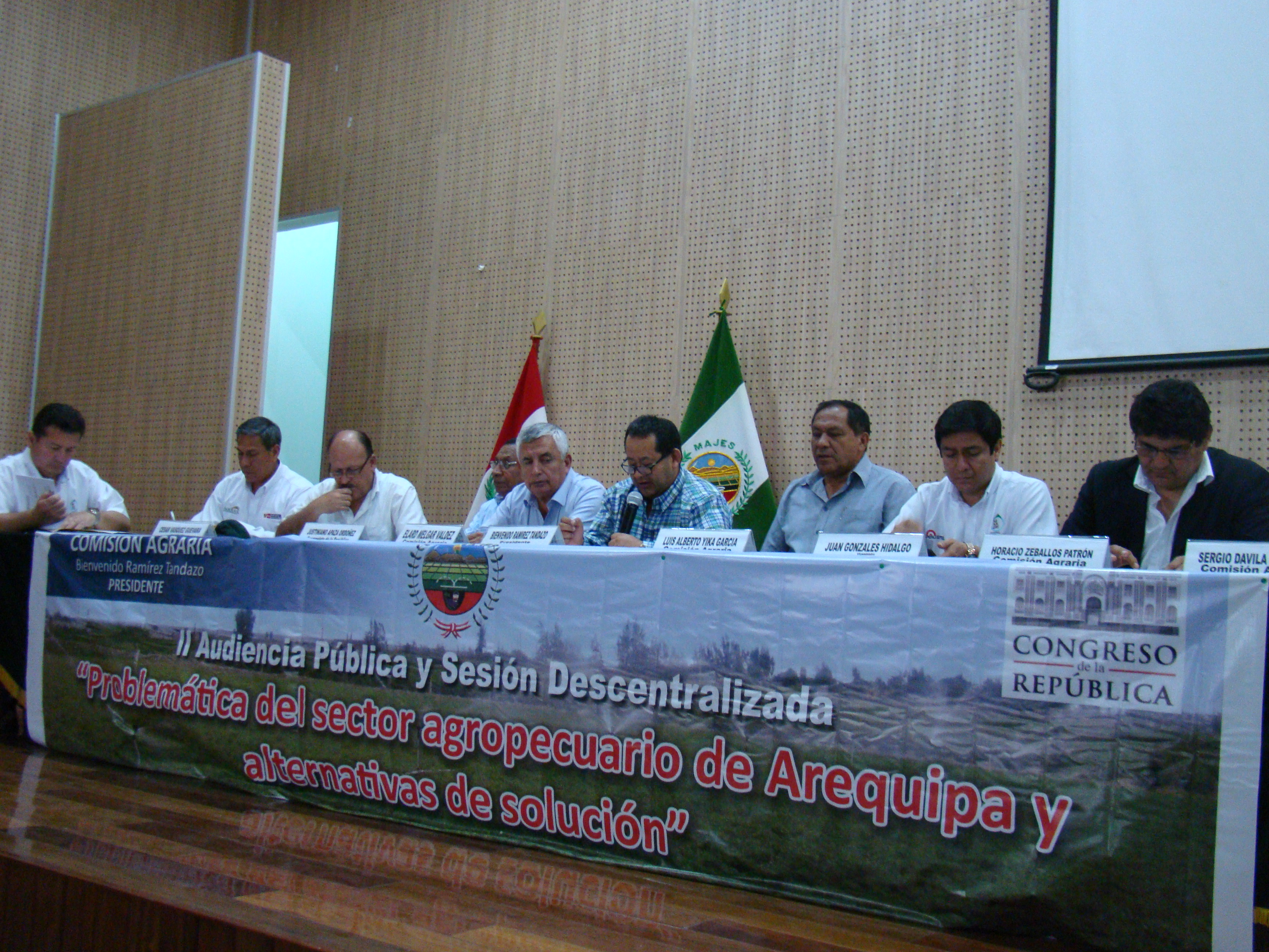 Audiencia Pública de la Comisión Agraria en Arequipa