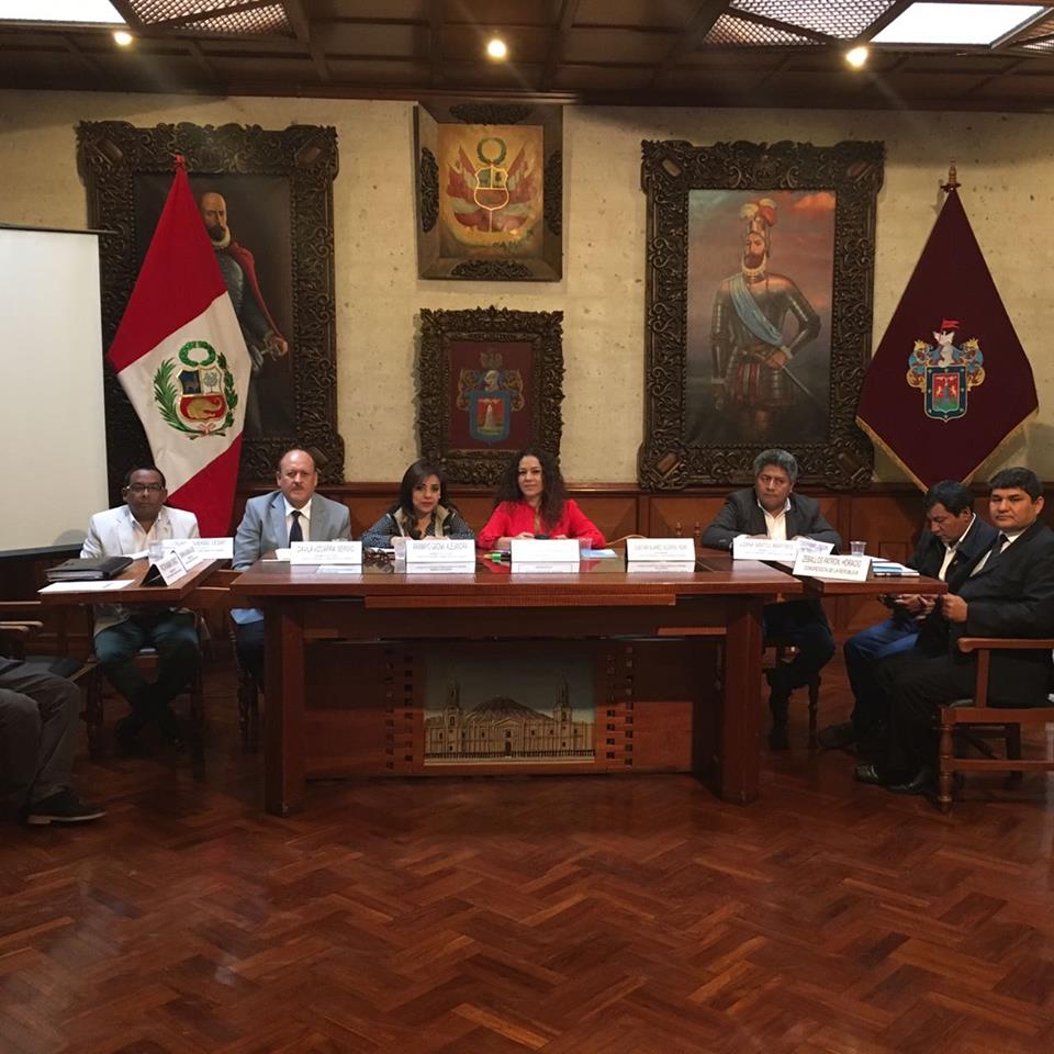 Cecilia Chacón en Arequipa - Sesión Descentralizada de la COmisión de Presupuesto y Cuenta General de la República