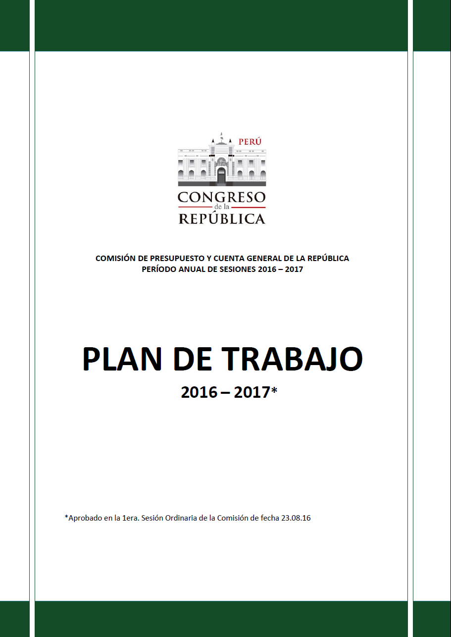Plan de Trabajo Comisión de Presupuesto Cecilia Chacón