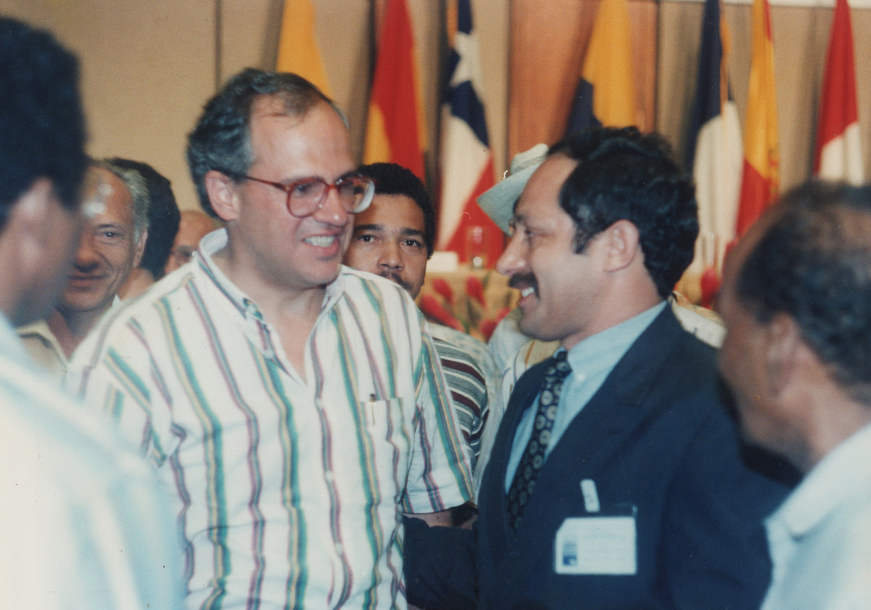Encuentro con el Presidente de la República de Colombia, Ernesto Samper Pisano en mi calidad de funcionario de Naciones Unidas 1994