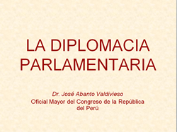 La Diplomacia Parlamentaria