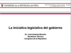 Iniciativa legislativa del gobierno