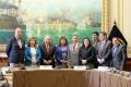 Durante la sesión de elección de los integrantes de la Mesa Directiva e instalación de la Comisión de Comercio Exterior y Turismo para el periodo anual de sesiones 2018-2019, celebrada el 15 de agosto de 2018, en la sala «Miguel Grau Seminario» del Palacio Legislativo.