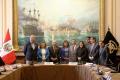 Durante la sesión de elección de los integrantes de la Mesa Directiva e instalación de la Comisión de Comercio Exterior y Turismo para el periodo anual de sesiones 2018-2019, celebrada el 15 de agosto de 2018, en la sala «Miguel Grau Seminario» del Palacio Legislativo.